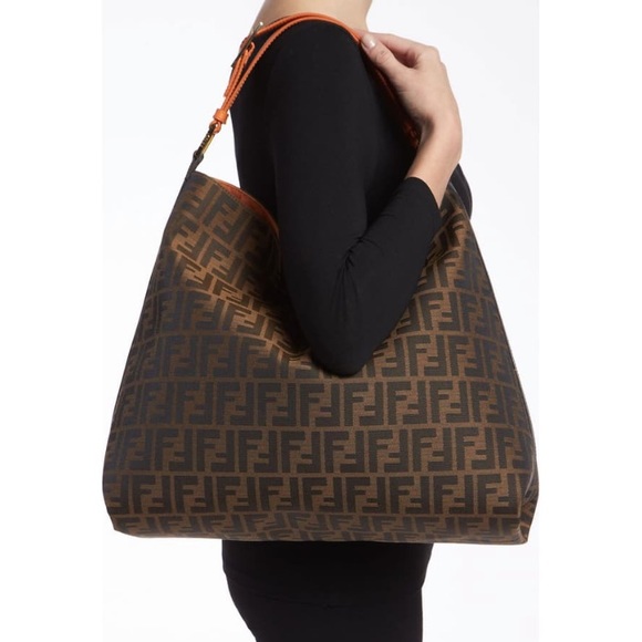 SOLD! 💯% Authentic FENDI Zucca Hobo - Picture 7 of 8